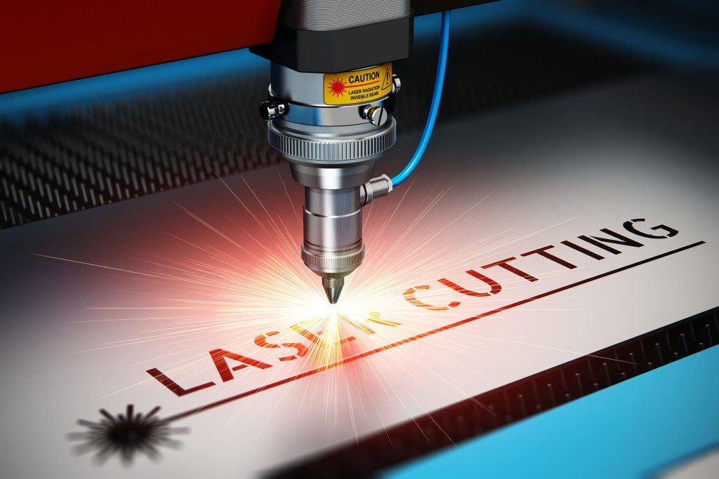Laser cutting industry concept