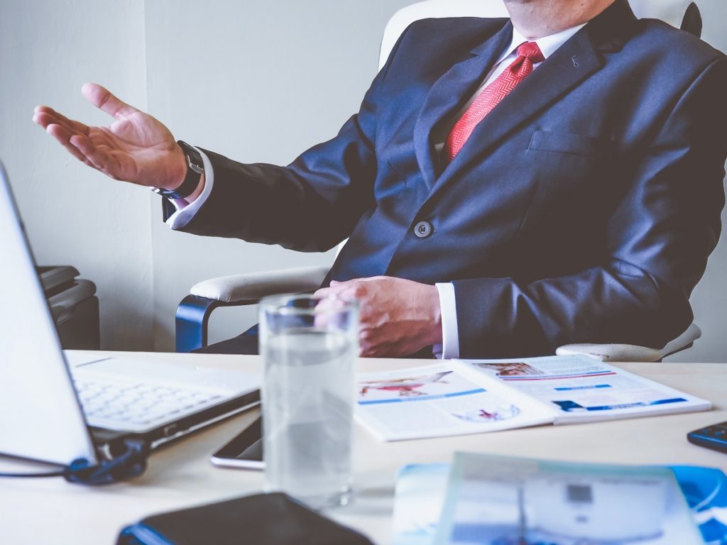 businessman in a suit